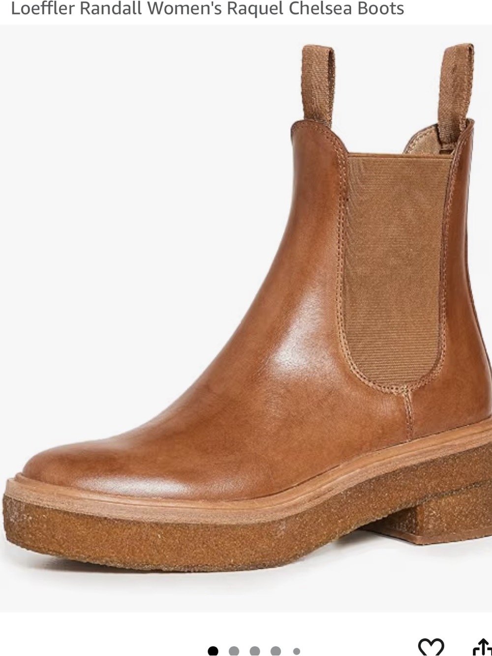 Loeffler Randall Tan Leather Raquel Chelsea Boot